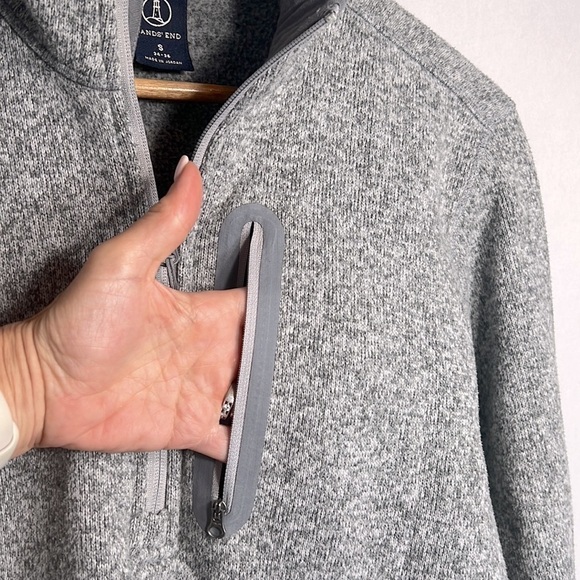 Lands' End Quarter Zip Pullover size S 34-36 - Picture 4 of 7